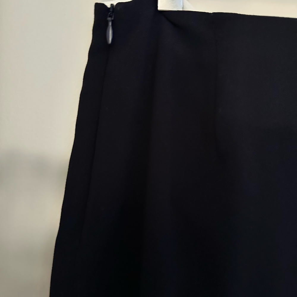 Iris & Ink ($225) Navy White Colorblock Midi Skirt Sz 4 UK 8 - Picture 8 of 11